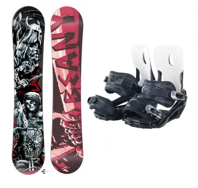 Beany Hell snowboard + Beany Lucky snowboardové vázání - 115 cm + S (EU 37-40)