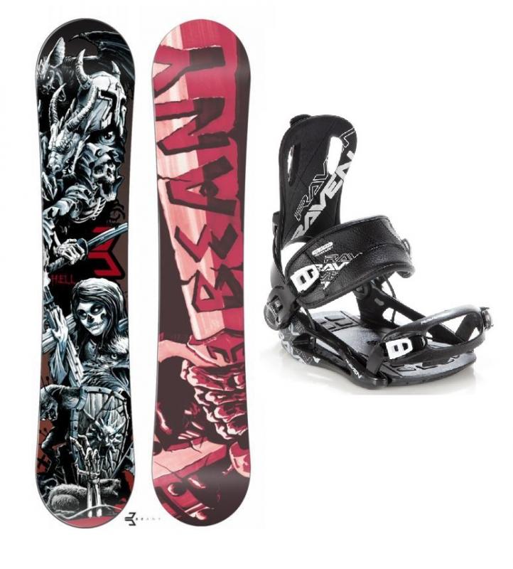 Beany Hell snowboard + vázání Raven Fastec FT 270 - 115 cm + L (EU 42-44)