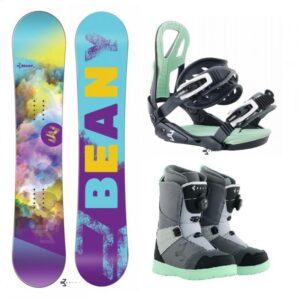 Beany Meadow dámský snowboard + vázání Beany Teen + boty Beany Ninja - 125 cm