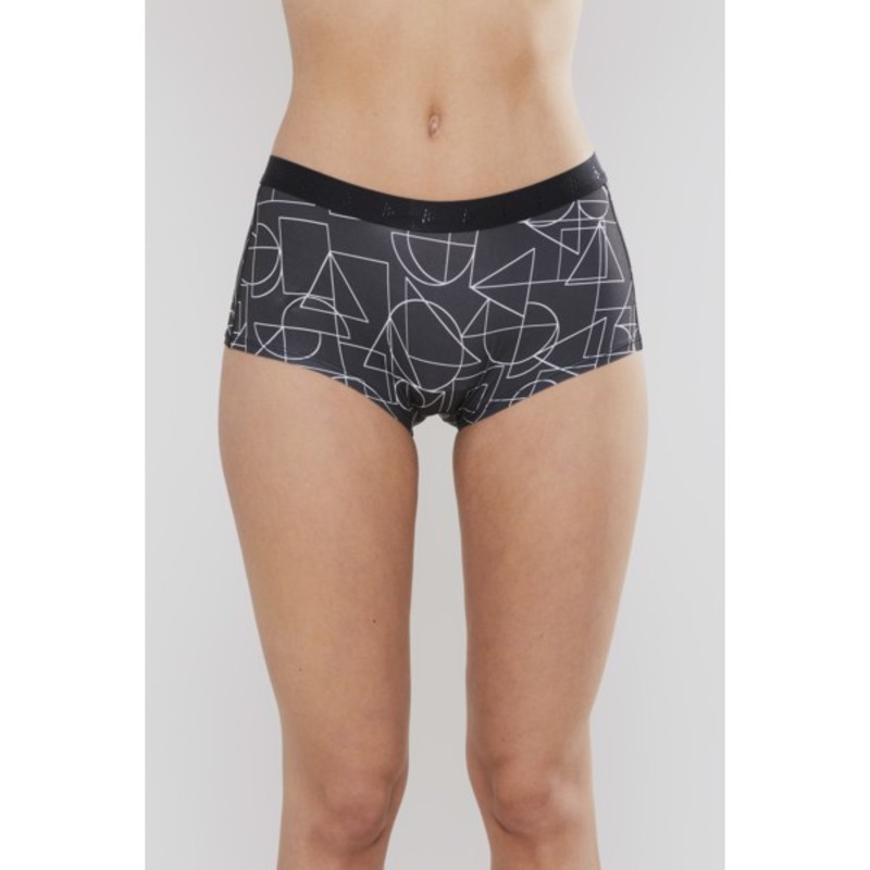 Boxerky CRAFT Greatness Waistb 1906044-999900 černá s potiskem