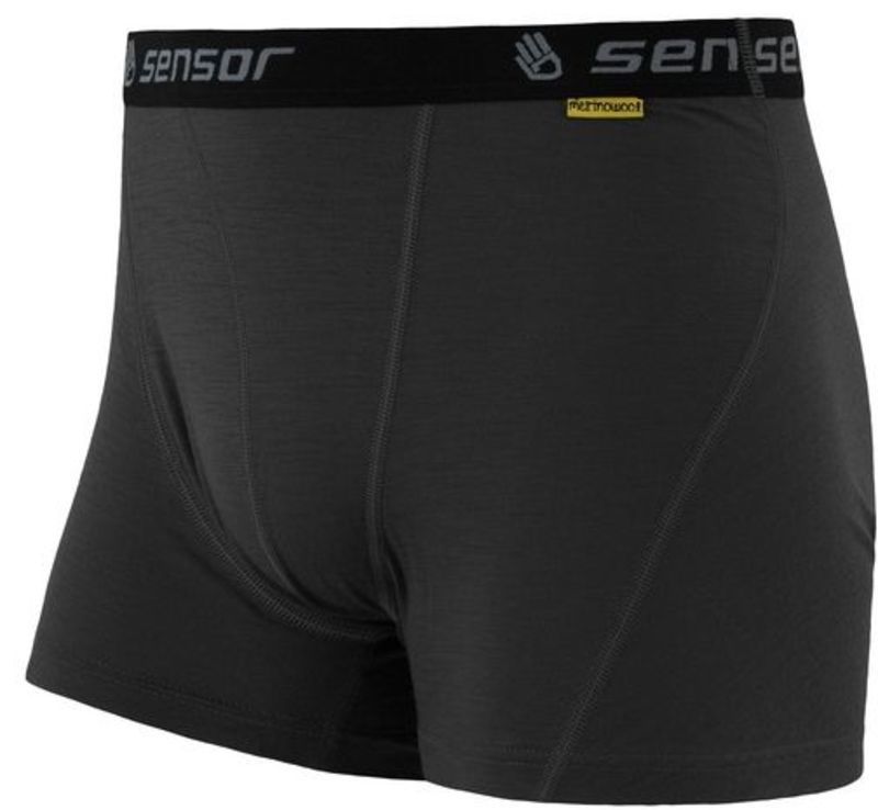 Boxerky Sensor Merino Wool Active černé 12110021