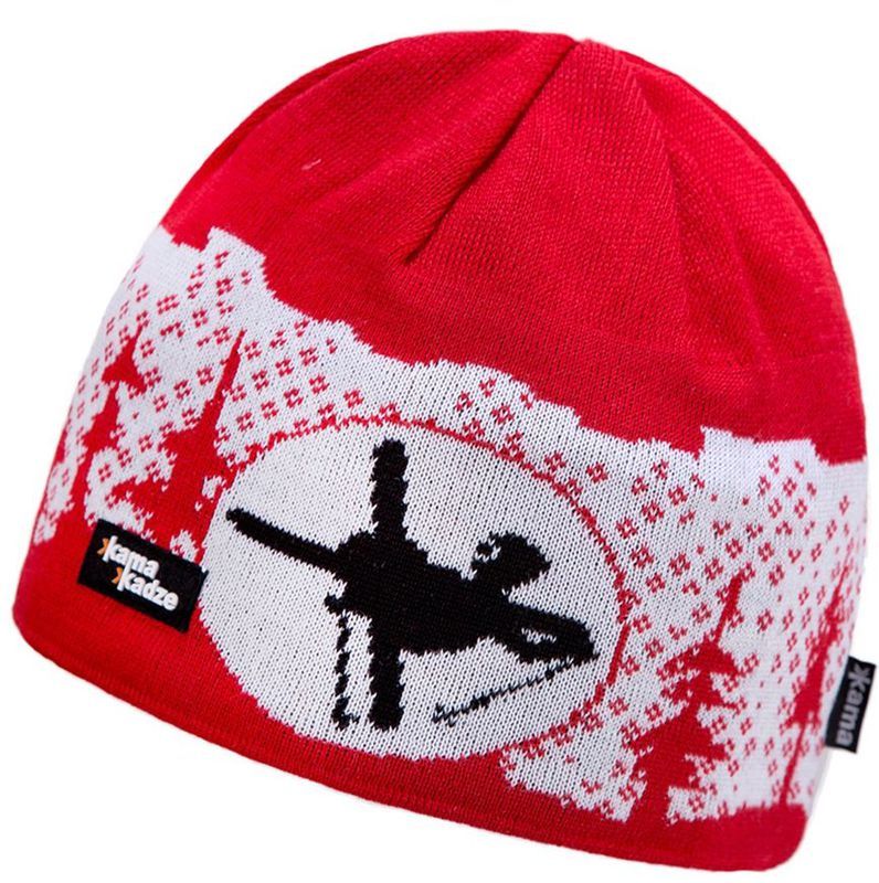 Čepice Kamakadze KW02 104 červená - Windstopper