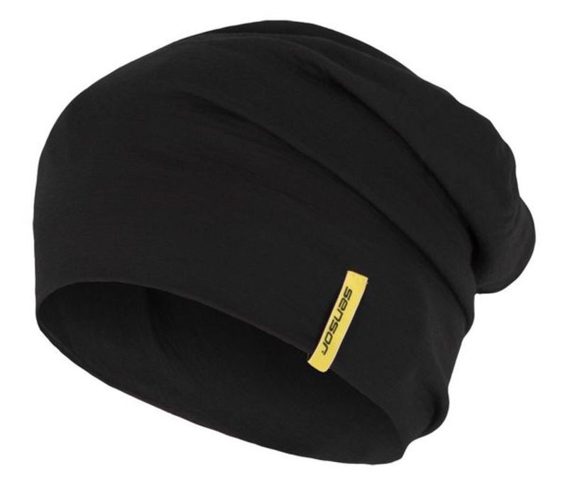 Čepice Sensor Merino Wool černá 15200057