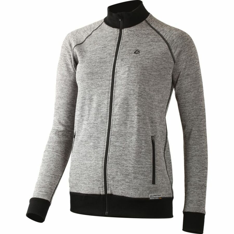 Dámská merino mikina Lasting WALY-3189 šedá