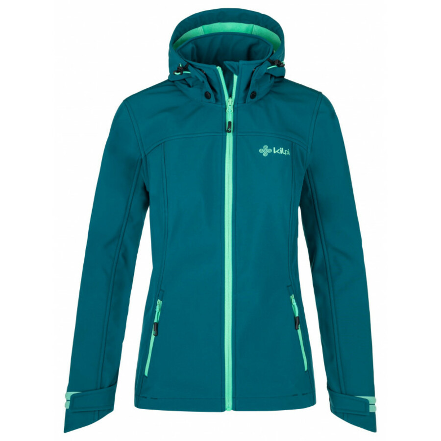 Dámská softshellová bunda Kilpi RAVIA-W tyrkysová