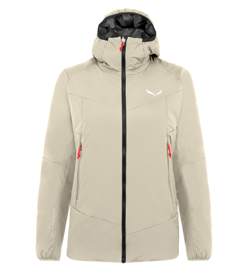 Dámská zimní bunda Salewa Ortles Tirolwool Responsive stretch hooded oatmeal 28248-7260