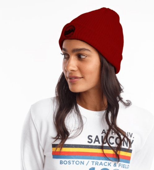 Dámská zimní čepice Saucony červená