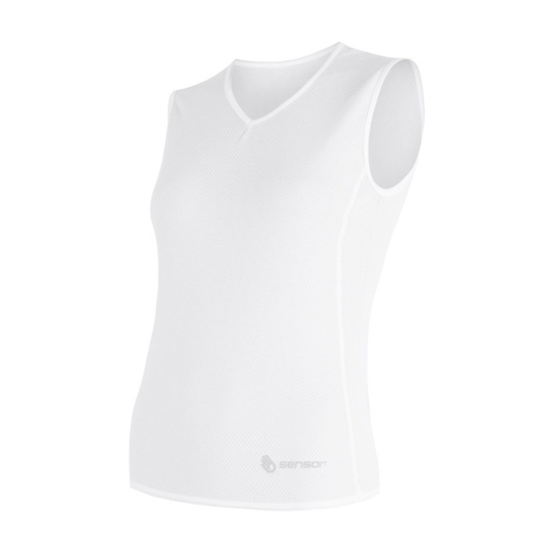 Dámské scampolo Sensor Coolmax Fresh Air V-neck bílé 17100019
