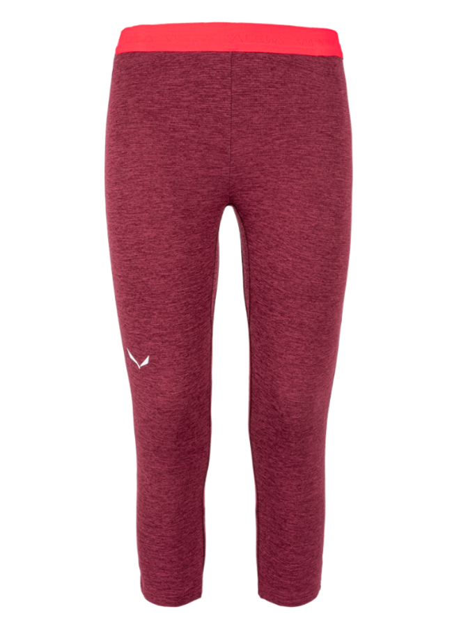 Dámské spodky Salewa Boe Merino 3/4 rhodo red 28204-6360