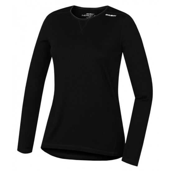 Dámské termo triko dl. rukáv Husky Merino černá