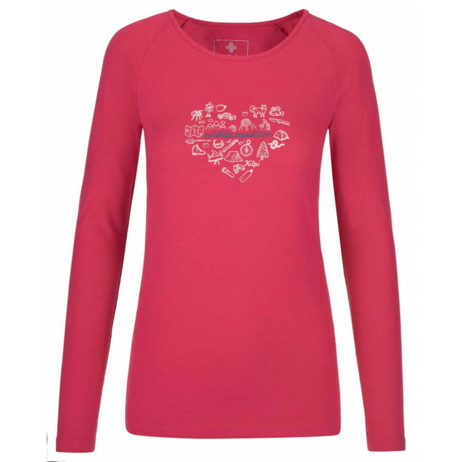 Dámské tričko s dlouhým rukávem Kilpi INA-W růžové
