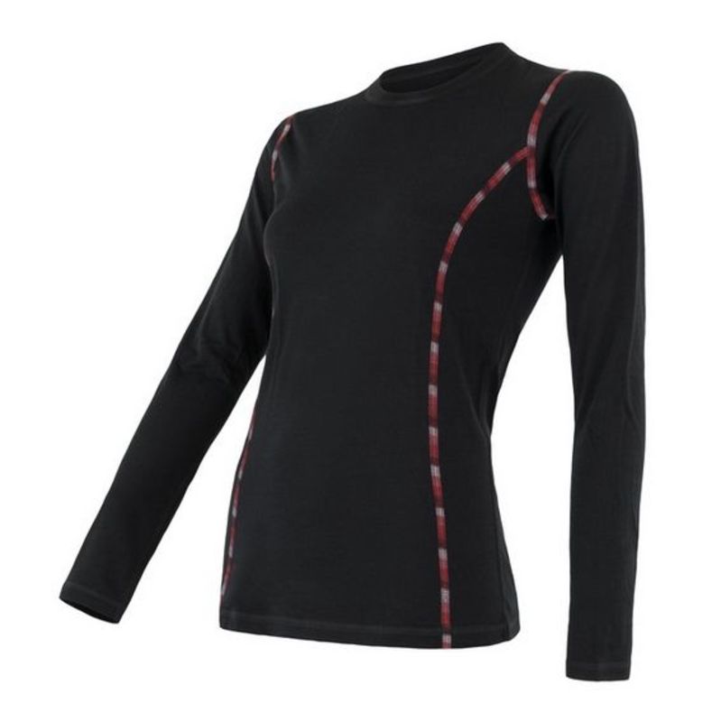 Dámské triko Sensor MERINO AIR dl.rukáv černá 18100004