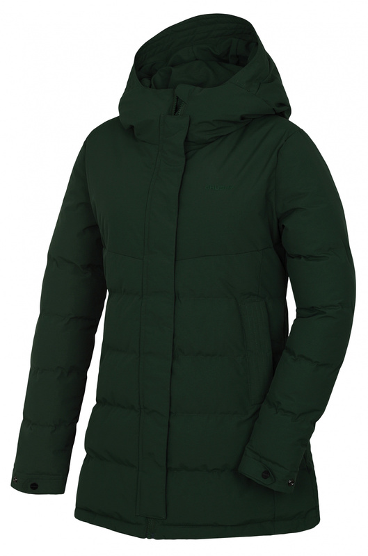 Dámský hardshell plněný kabátek Husky Nilit L tm. zelená