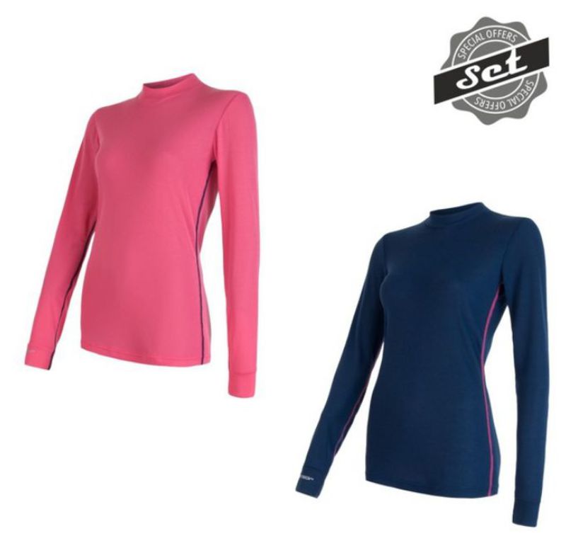 Dámský set Sensor Original Active dl.rukáv růžová tm.modrá 16200039
