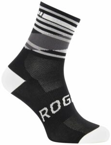 Designové funkční ponožky Rogelli STRIPE černo-bílé 007.203