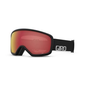 Giro Stomp dětské lyžařské brýle - Black Wordmark Amber Scarlet - černé/červené skla