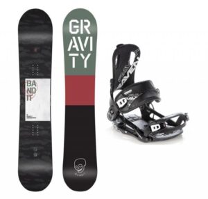 Gravity Bandit 20/21 pánský snowboard + Raven Fastec FT 270 black vázání - 155 cm + L (EU 42-44)