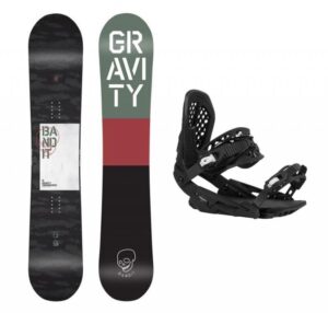Gravity Bandit 21/22 pánský snowboard + Gravity G3 black vázání + nářadí zdarma - 155 cm + L (EU 42-48)