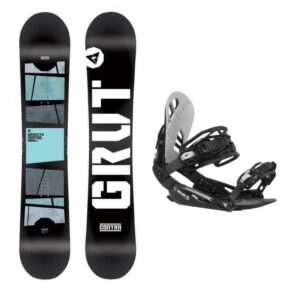 Gravity Contra 21/22 snowboard + Gravity G1 black/light grey vázání - 155 cm + M (EU 39