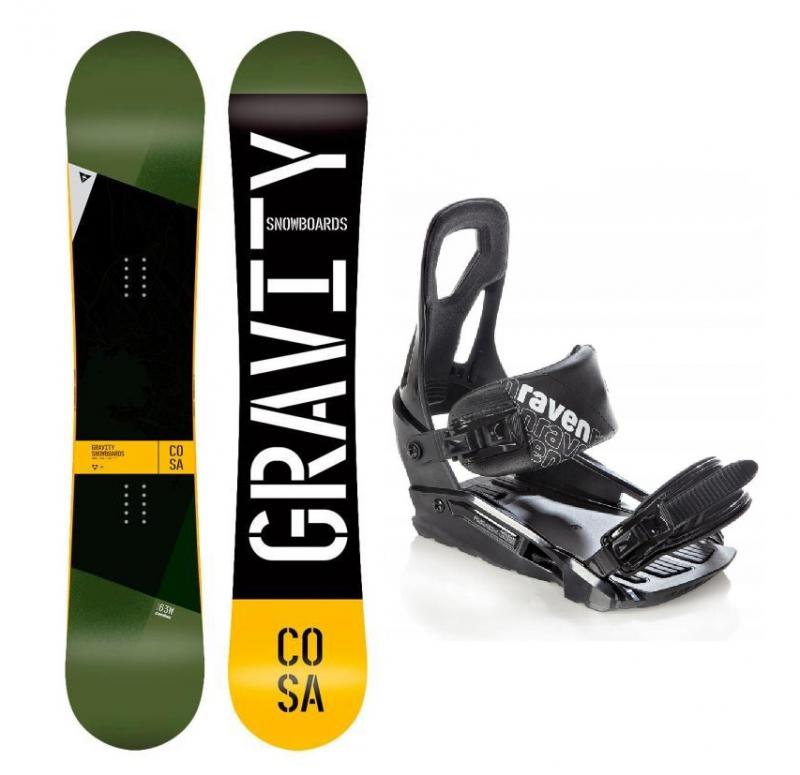 Gravity Cosa 19/20 snowboard + Raven S200 black vázání - 159 cm + S/M (EU 37-41)