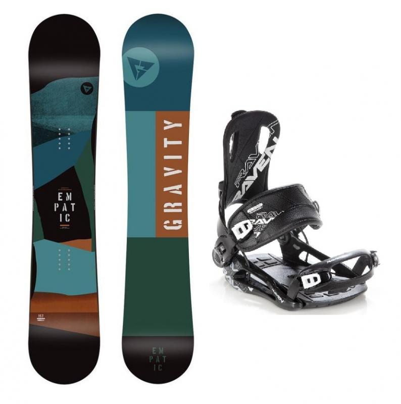 Gravity Empatic 21/22 snowboard + Raven Fastec FT 270 black vázání - 148 cm + L (EU 42-44)