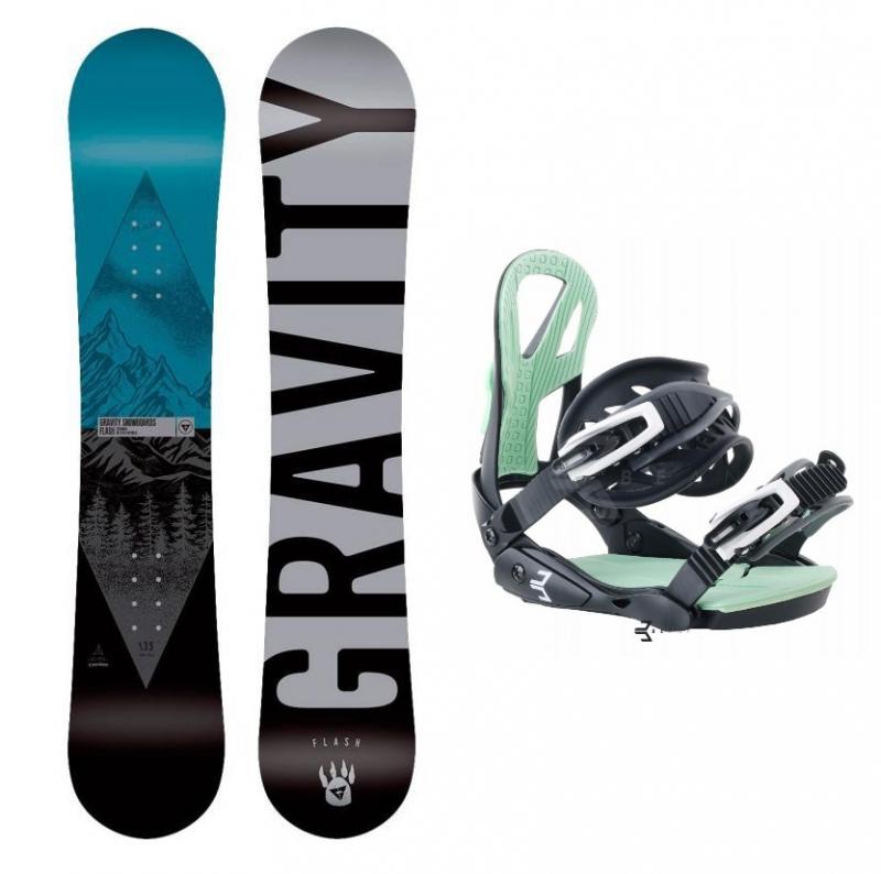 Gravity Flash 19/20 dětský snowboard + Beany Teen vázání - 130 cm