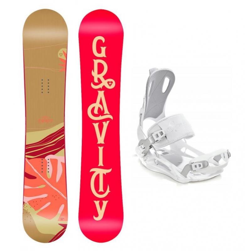 Gravity Trinity 19/20 dámský snowboard + Raven Fastec white vázání - 144 cm + M (EU 39-42)