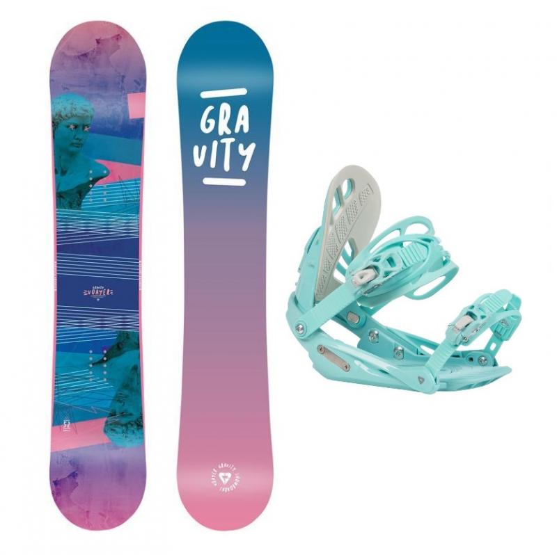 Gravity Voayer 21/22 dámský snowboard + Gravity G1 Lady mint 20/21 vázání - 142 cm + M (EU 38-42)