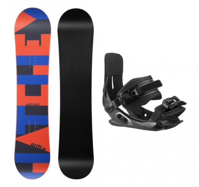Hatchey Drift Junior dětský snowboard + Sp Junior 180 vázání - 125 cm + white XS/S - EU 32-36