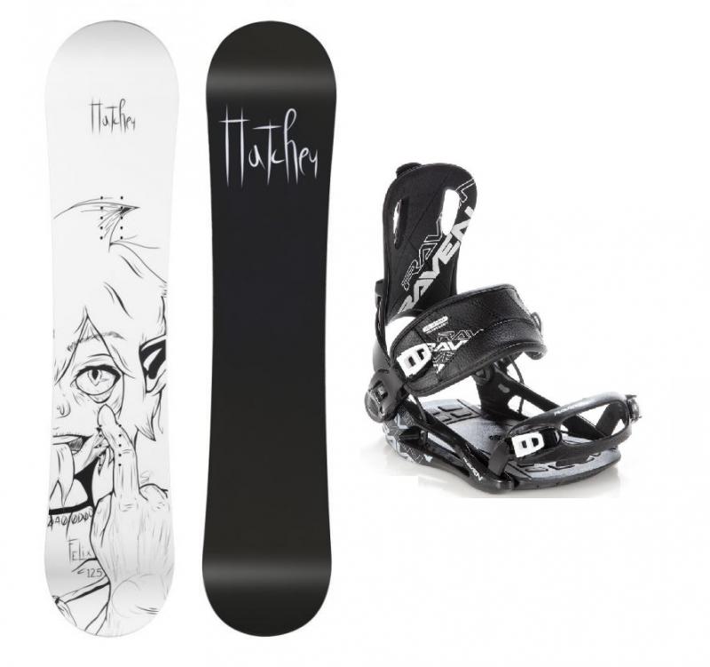 Hatchey Felix juniorský snowboard + Raven Fastec FT 270 black vázání - 125 cm + L (EU 42-44)