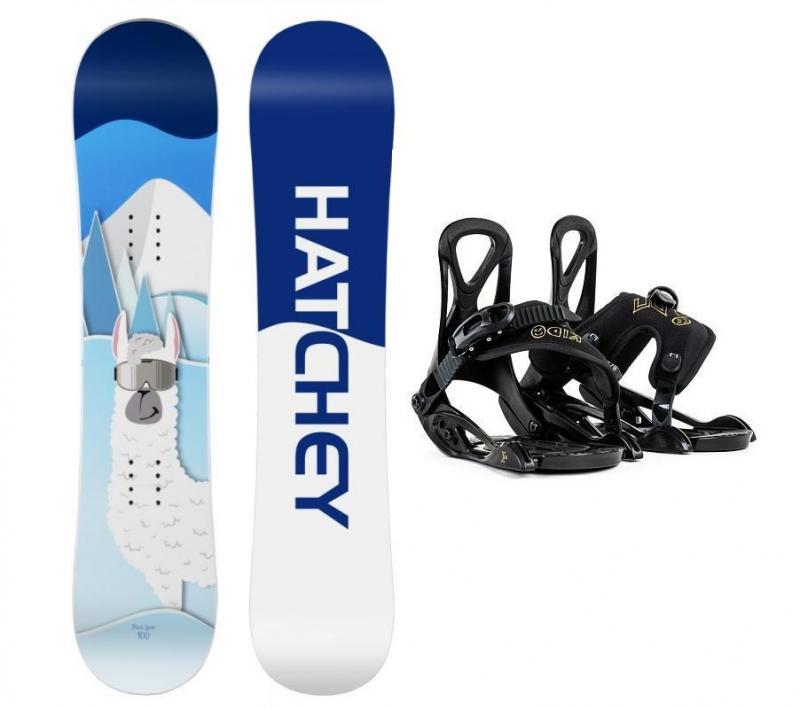 Hatchey Poco Loco dětský snowboard + Beany Kido dětské vázání - 90 cm + EU (EU 25-31)