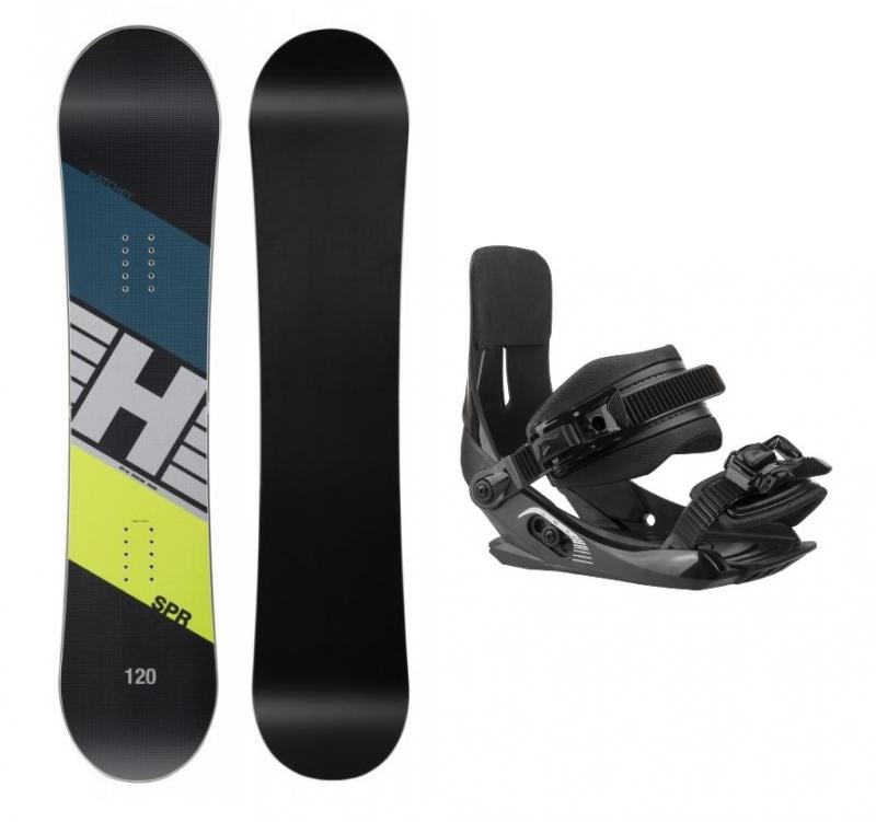Hatchey SPR Junior juniorský snowboard + Sp Junior 180 vázání - 125 cm + white XS/S - EU 32-36