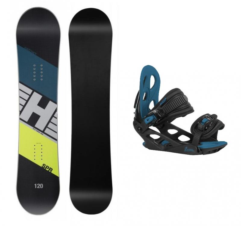 Hatchey SPR Kid dětský snowboard + Gravity G1 Jr black/blue vázání - 105 cm + S (EU 32-37)