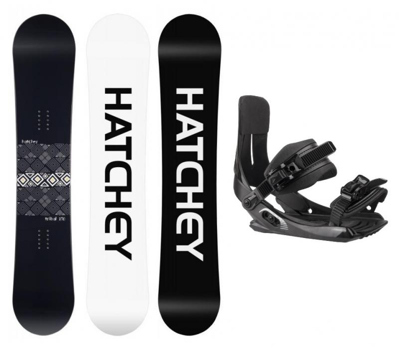 Hatchey Tribal snowboard + SP Rage MP 180 vázání - 150 cm + black (EU 39-46)