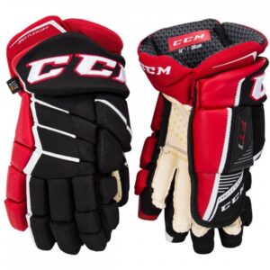 Hokejové rukavice CCM JetSpeed FT1 jr - černá-bílá