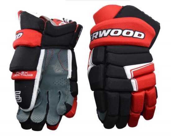 Hokejové rukavice Sher-wood Code III SR - černá-červená