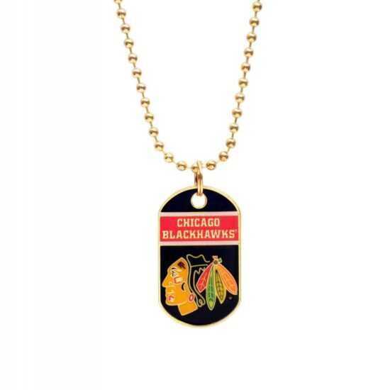 JFSC Psí známka NHL Dog Tag Necklace - Chicago Blackhawks