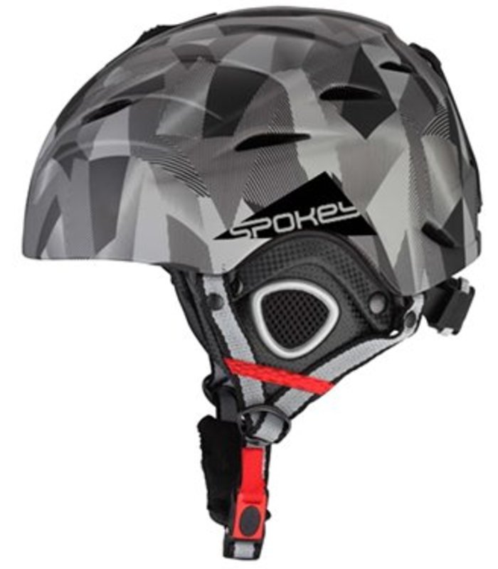 Lyžařská přilba Spokey ALBERTA šedý vzor vel. L