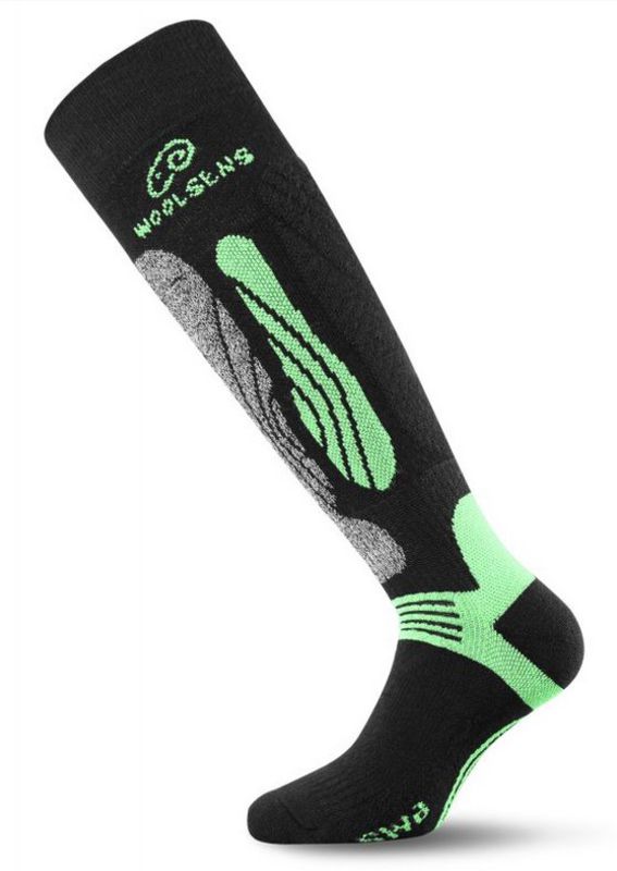 Lyžařské podkolenky Lasting SWI 906 černá - zelená