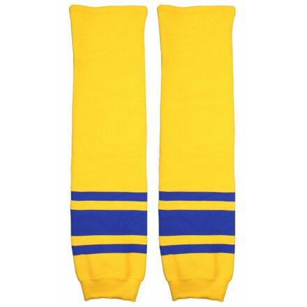 Merco Loko hokejové štulpny junior žlutá-modrá - 1 pár