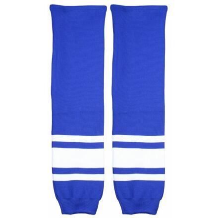 Merco Motor hokejové štulpny senior modrá-bílá - 1 pár