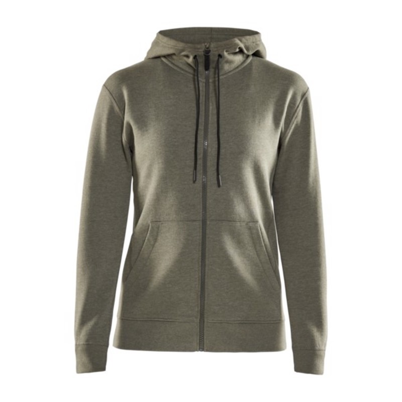 Mikina CRAFT FZ Hoody 1908039-669200 zelená