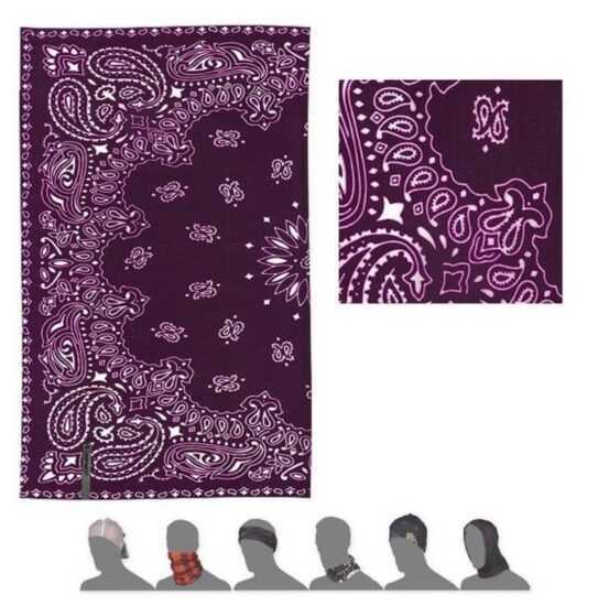 Multifunkční šátek Sensor Tube Ornament fialová