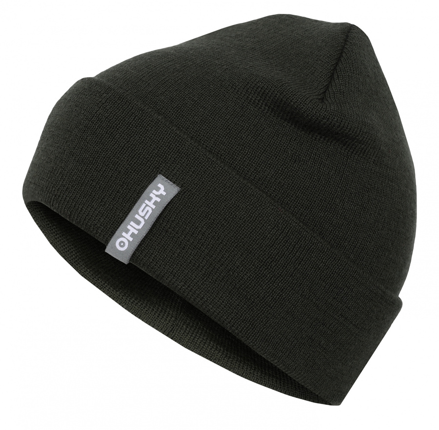 Pánská merino čepice Husky Merhat 1 khaki