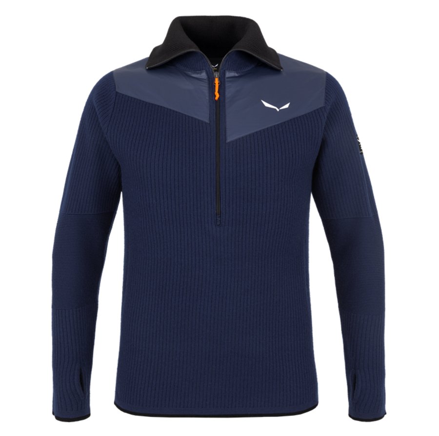 Pánská mikina Salewa Sella Merino navy blazer 28271-3960