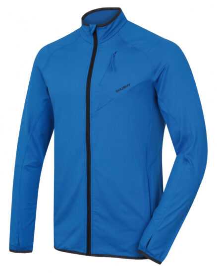 Pánská mikina na zip Husky Tarp zip M neonově modrá
