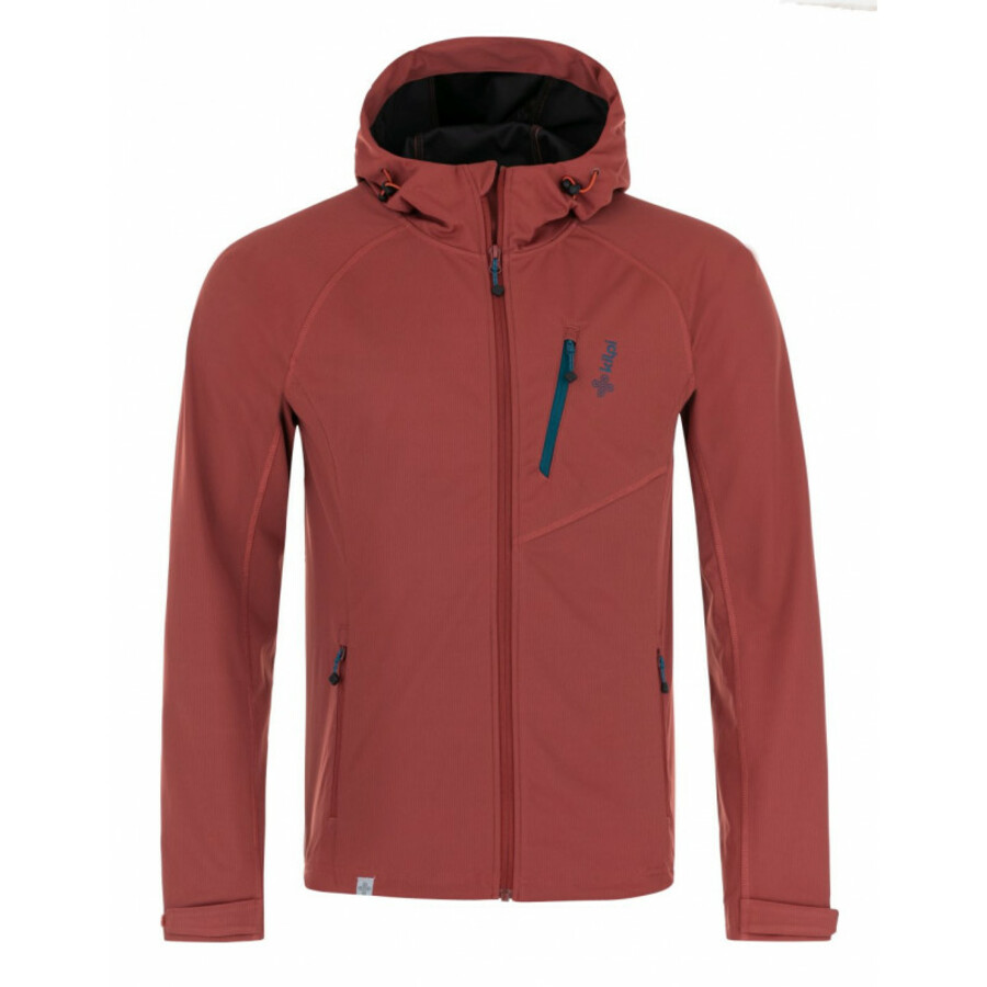Pánská softshellová bunda Kilpi CAMPO-M tmavě červená