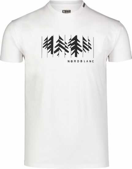 Pánské bavlněné triko Nordblanc DECONSTRUCTED bílé NBSMT7398_BLA