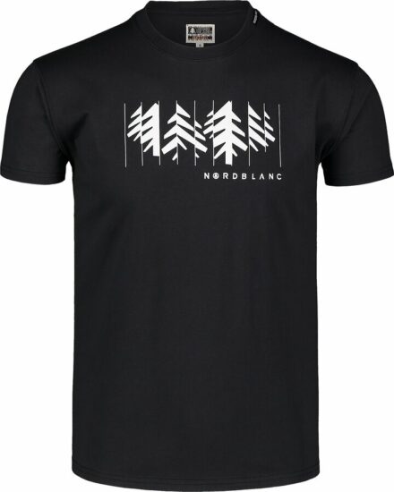 Pánské bavlněné triko Nordblanc DECONSTRUCTED černé NBSMT7398_CRN