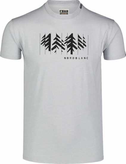 Pánské bavlněné triko Nordblanc DECONSTRUCTED šedé NBSMT7398_SSM
